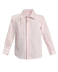 Hemd Mit Streifen In Rosa/Weiß