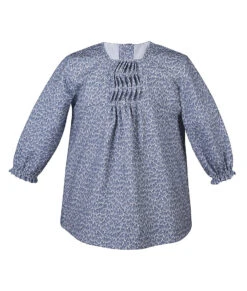 Kleid Gemustert In Blau