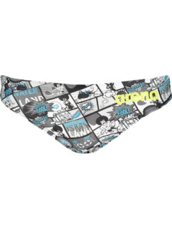 Arena Badehose "Comics" In Grau/ Blau