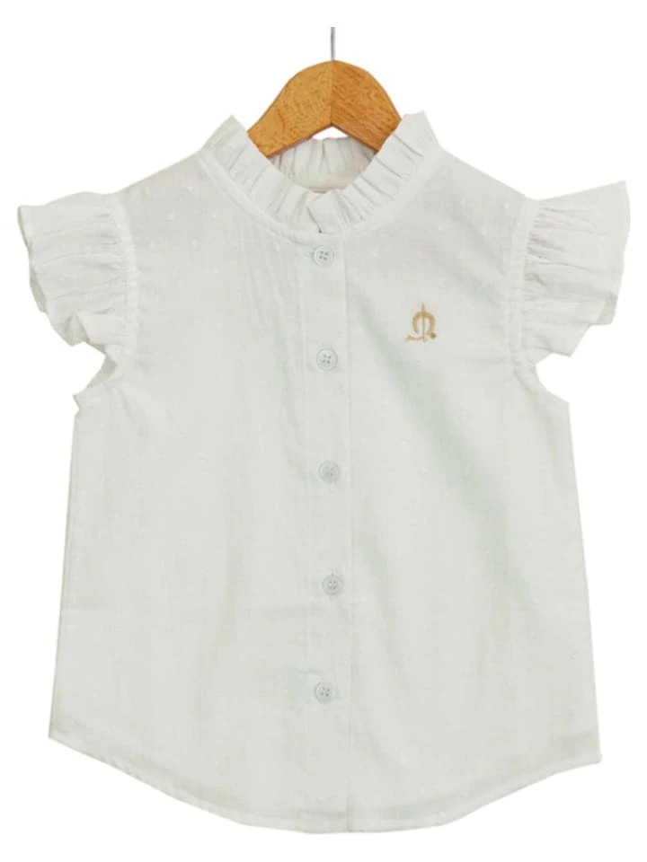 Bluse "Plumeti" In Weiß