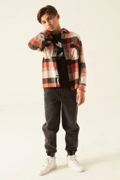 Garcia Überhemd In Orange Rust -OshKosh Verkäufe garcia uberhemd in orange rust 2