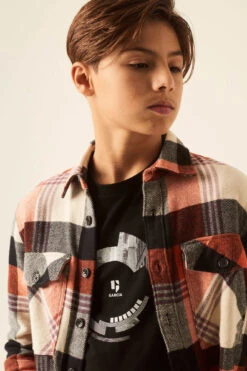 Garcia Überhemd In Orange Rust -OshKosh Verkäufe garcia uberhemd in orange rust 3