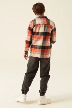 Garcia Überhemd In Orange Rust -OshKosh Verkäufe garcia uberhemd in orange rust 4