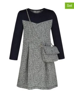 2tlg. Outfit In Silber/ Schwarz