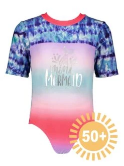 Badeanzug In Blau/ Bunt