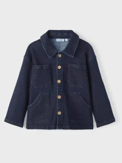 Lil Atelier Jeanshemd "Laro" In Dunkelblau