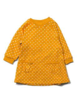 Kleid "Golden Flowers" In Orange