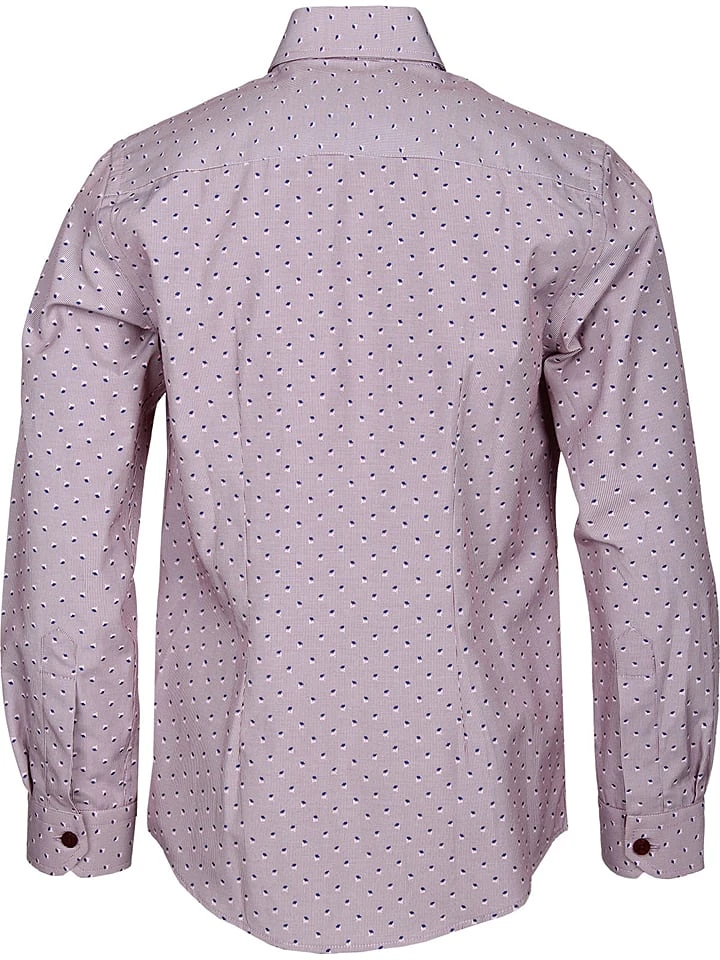 Hemd - Slim Fit - In Bordeaux 2 Hemd - Slim Fit - In Bordeaux – Bild 2