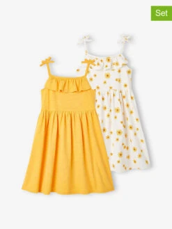 2er-Set: Kleider In Gelb